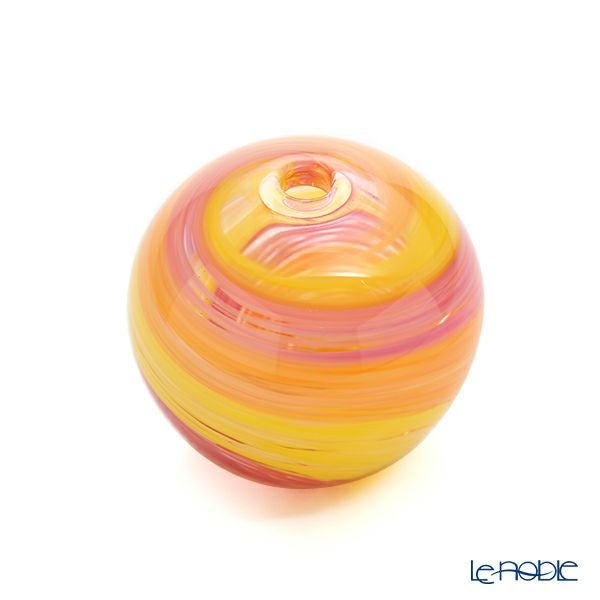 津軽びいどろ 一輪挿し／花瓶 彩手毬（いろてまり）花雲 F-71268