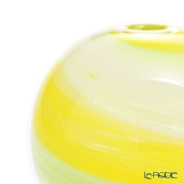 津軽びいどろ 一輪挿し／花瓶 彩手毬（いろてまり）若草 F-71269