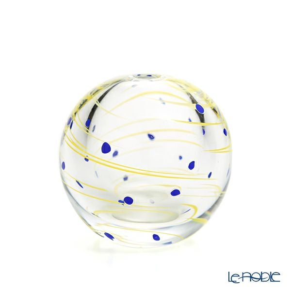 津軽びいどろ 一輪挿し／花瓶 彩手毬（いろてまり）星月夜 F-71270