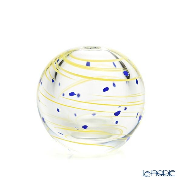 津軽びいどろ 一輪挿し／花瓶 彩手毬（いろてまり）星月夜 F-71270