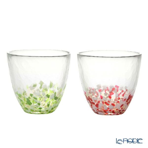 津軽びいどろ 津軽自然色りんご カップペア 270ml FS-71562