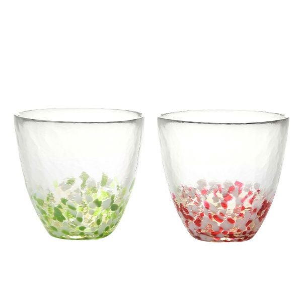 津軽びいどろ 津軽自然色りんご カップペア 270ml FS-71562