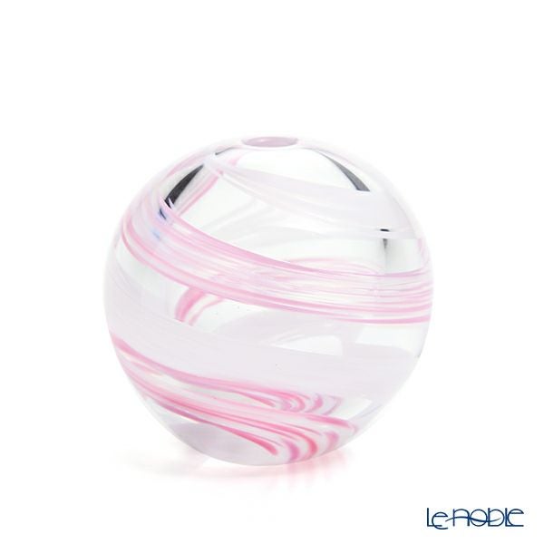 津軽びいどろ 一輪挿し／花瓶 花紀行 桜流し F-71662