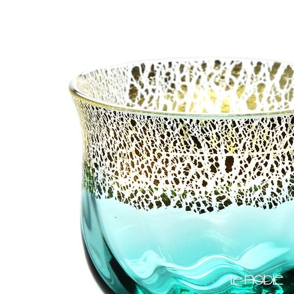 津軽びいどろ 酒器セット トルコ 酒つぎ×1＋ぐい呑み×2 FS-75549