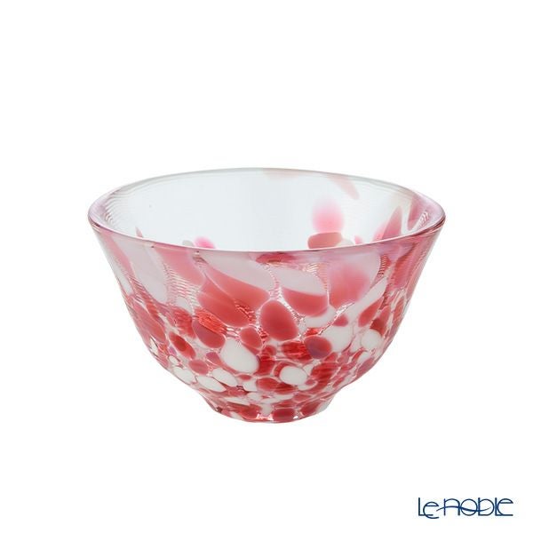 津軽びいどろ 盃コレクション 桜吹雪 レッド F-79470