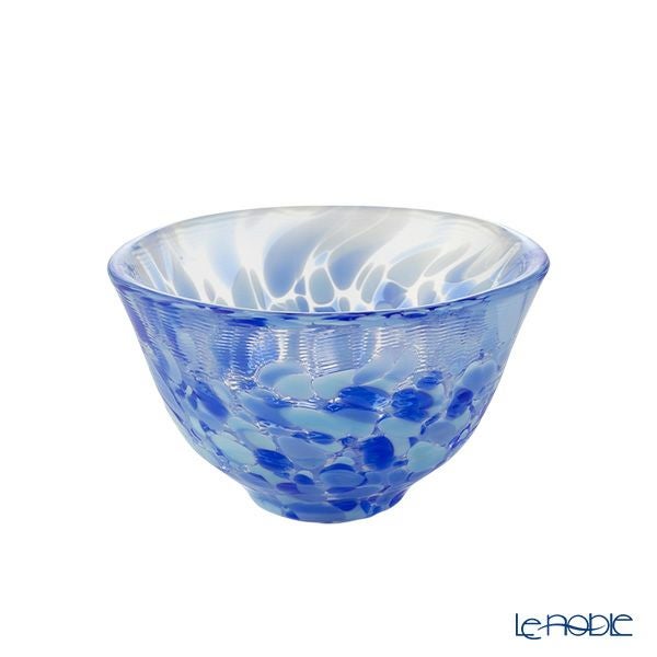 津軽びいどろ 盃コレクション 岩清水 ブルー F-79471