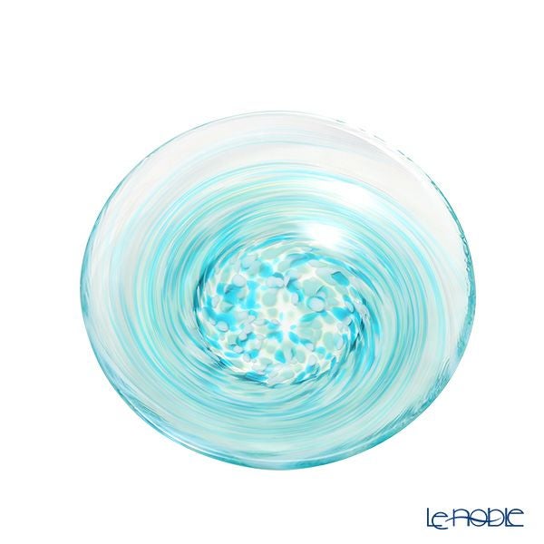 津軽びいどろ 色色豆皿 若葉 100mm F-79758 小皿