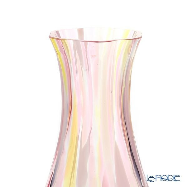 津軽びいどろ 一輪挿し／花瓶（花器） 花ひかり フラワーピンク 150mm F-79793