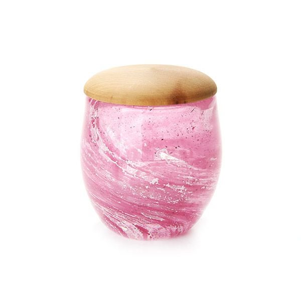 【1点限り】津軽びいどろ 大川薫工房 茶器 ピンク OK16-3053