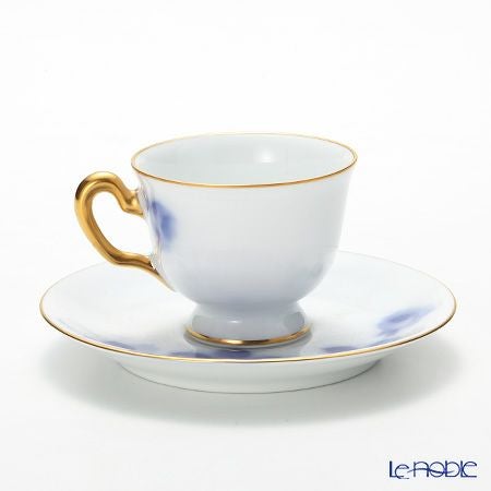 大倉陶園 ブルーローズ デミタス碗皿（カップ＆ソーサー） 8011A／62C