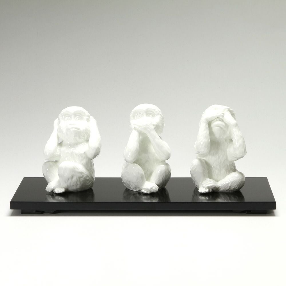 ノリタケ スタジオコレクション 置物 三猿 H14cm K228／AC247