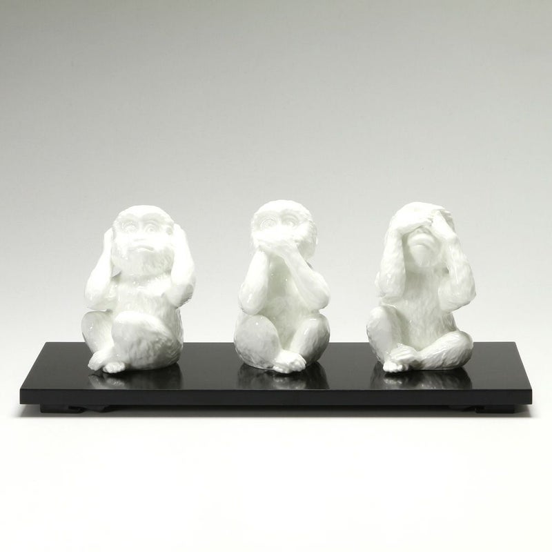ノリタケ スタジオコレクション 置物 三猿 H14cm K228／AC247