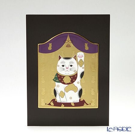 ノリタケ スタジオコレクション 縁起物 陶額 招き猫 K193／AC284