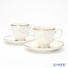 ノリタケ ファインポーセレン コーヒーカップ＆ソーサー ペア P95688／9316-7