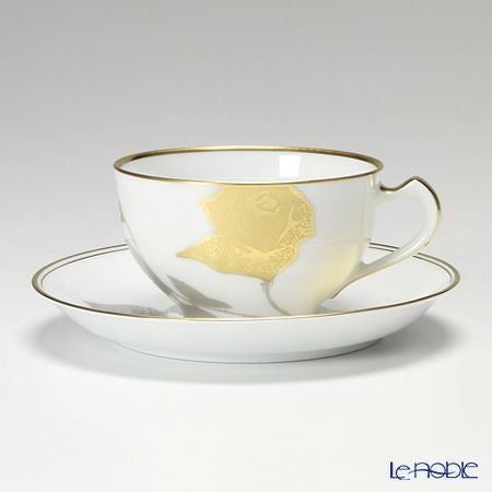 大倉陶園 金蝕バラ カップ＆ソーサー 1C／2016
