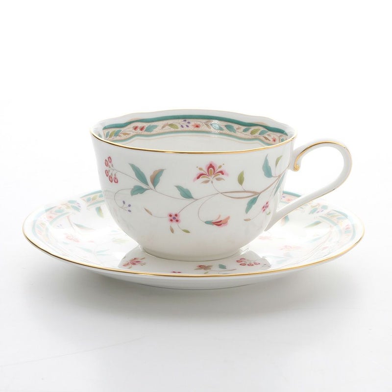 ノリタケ 花更紗 4409L／T59387A ティー・コーヒー碗皿