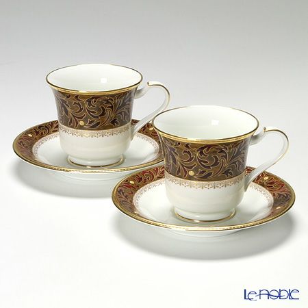 ノリタケ ザビアゴールド アメリカン碗皿 ペア P59589／4819