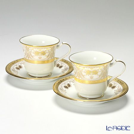 ノリタケ ジョージアンパレス 4858J／P59589 アメリカン碗皿 ペア