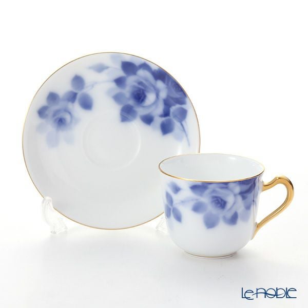 大倉陶園 ブルーローズ コーヒー碗皿 8011／57C