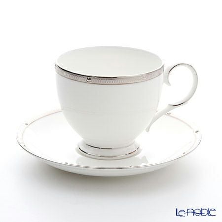 ノリタケ ロシェルプラチナ T50788A／4795 ティー・コーヒー碗皿