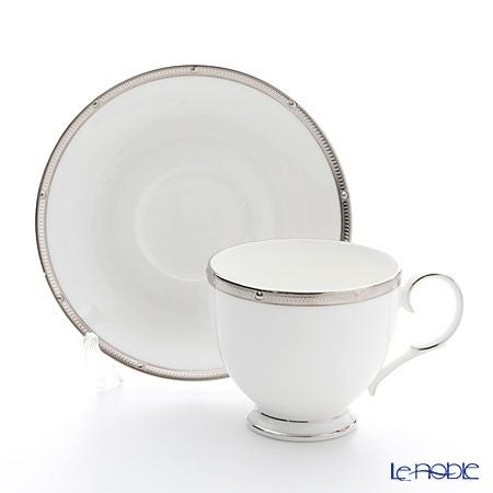 ノリタケ ロシェルプラチナ T50788A／4795 ティー・コーヒー碗皿