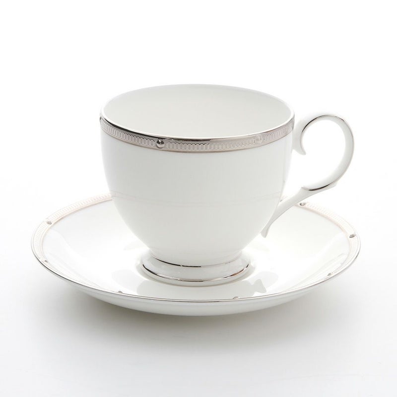 ノリタケ ロシェルプラチナ T50788A／4795 ティー・コーヒー碗皿