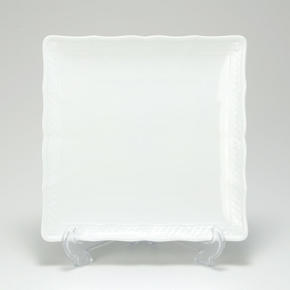 ノリタケ シェール ブラン スクエアプレート 19cm 1655L／94835