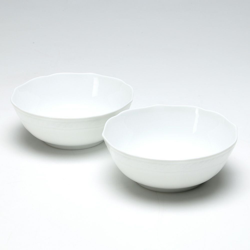 ノリタケ シェール ブラン ボウル ペア 13cm 1655L／P94806