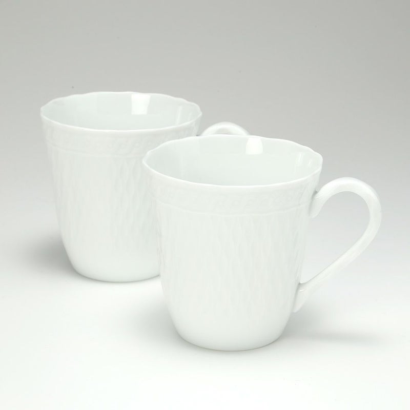 ノリタケ シェール ブラン 1655L／P94855 マグカップ ペアセット（小）