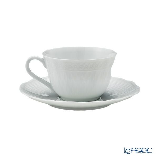 ノリタケ シェール ブラン ティー・コーヒー碗皿 ペアセット 1655L／P94887