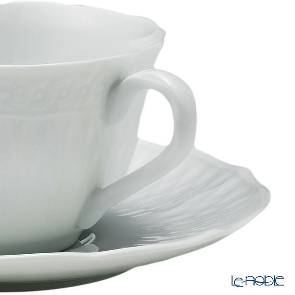 ノリタケ シェール ブラン ティー・コーヒー碗皿 ペアセット 1655L／P94887