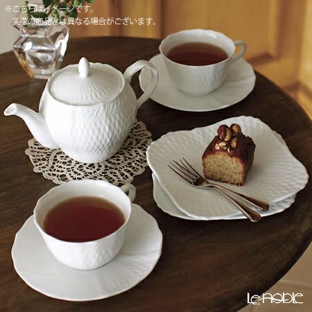 ノリタケ シェール ブラン ティー・コーヒー碗皿 ペアセット 1655L／P94887