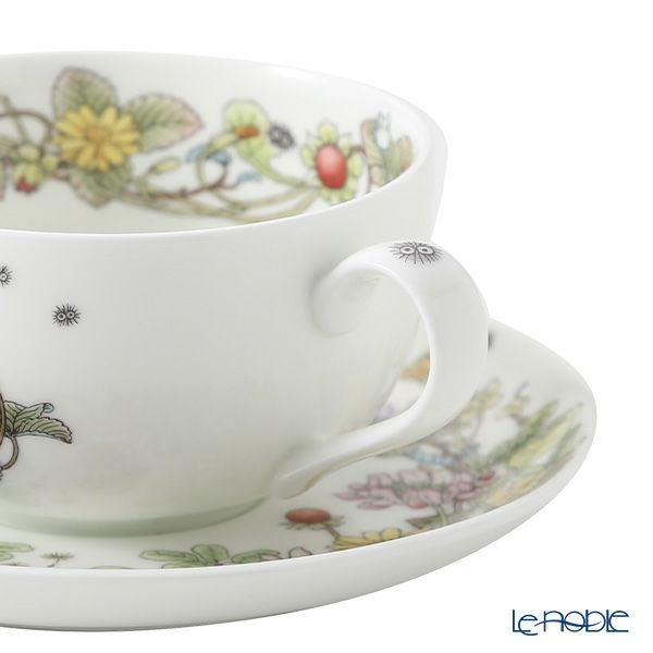 ノリタケ となりのトトロ ミルクティーカップ＆ソーサー へびいちご 4660-3J／T97285A