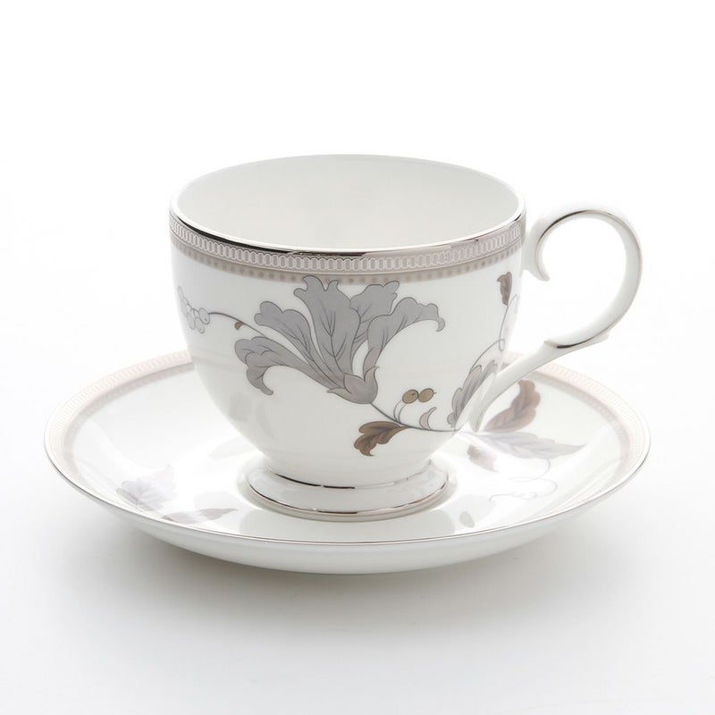 ノリタケ アイラプラチナ T50788A／4897 ティー・コーヒー碗皿