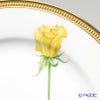 大倉陶園 一本の薔薇の花 黄 サービスプレート 91H／W443-Y