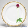 大倉陶園 一本の薔薇の花 赤 サービスプレート 91H／W443-R