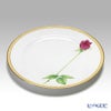 大倉陶園 一本の薔薇の花 赤 サービスプレート 91H／W443-R