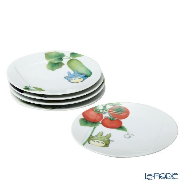 ノリタケ となりのトトロ 野菜シリーズ 1704-15L／VF94531 15.5cmプレート 5枚絵変り