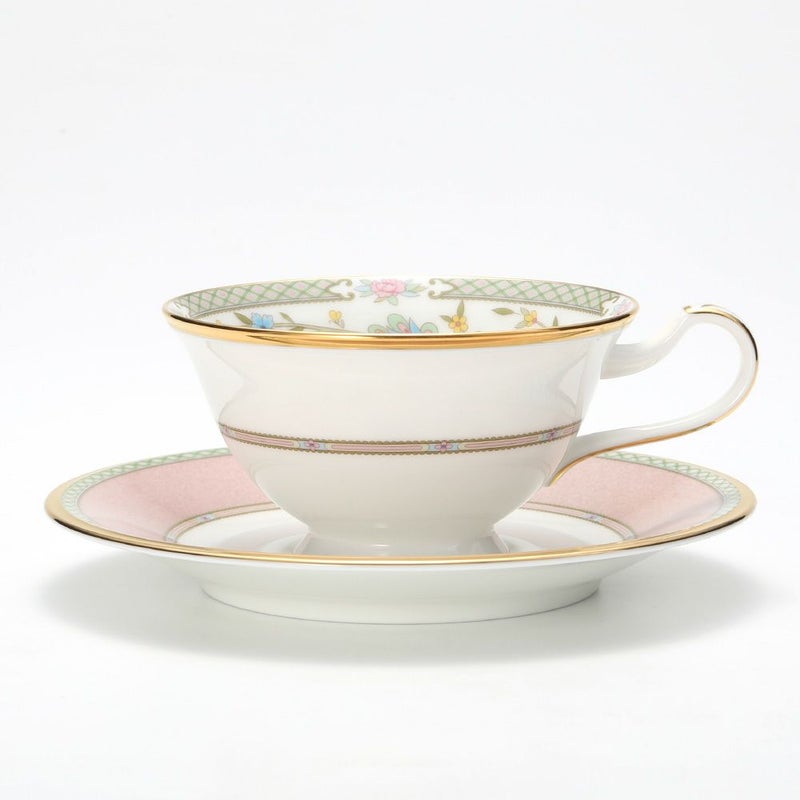 ノリタケ ヨシノ 9983-7J／Y59587 ティー・コーヒー兼用 碗皿 ピンク