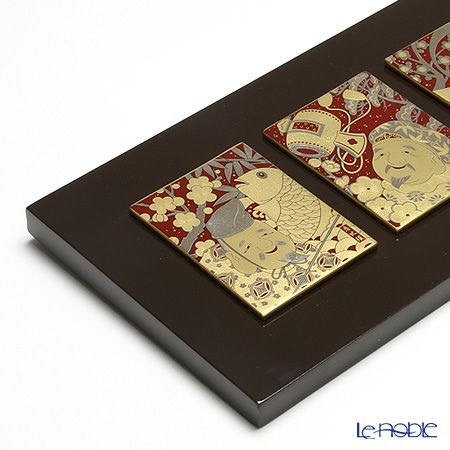 ノリタケ スタジオコレクション A086／SK092 縁起物 七枚組陶額 七福神