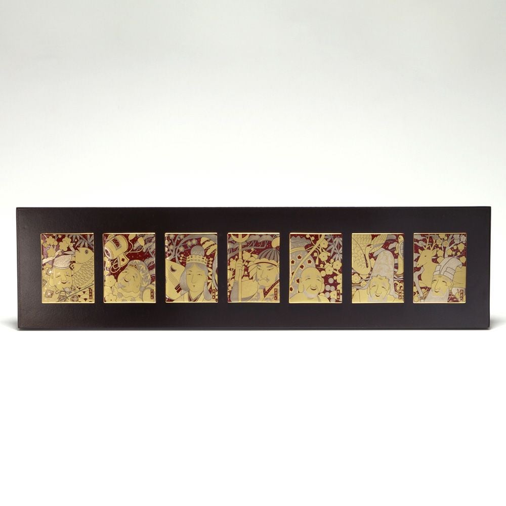 ノリタケ スタジオコレクション A086／SK092 縁起物 七枚組陶額 七福神