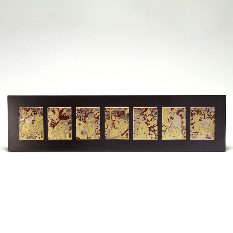 ノリタケ スタジオコレクション A086／SK092 縁起物 七枚組陶額 七福神