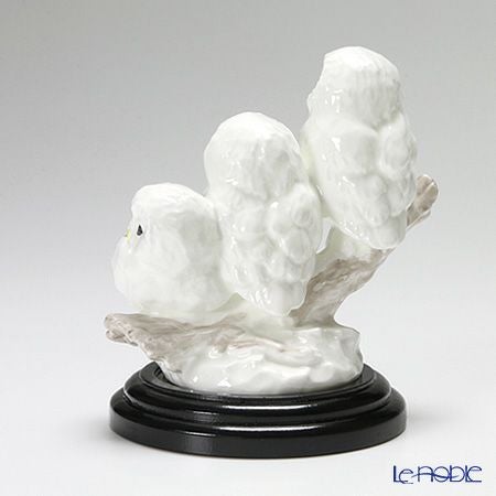 ノリタケ スタジオコレクション AC182／K122 置物 ふくろう三兄弟 H14.5cm（台付）