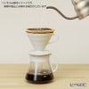 ハリオ V60用 セラミックドリッパー02セット XVDD-3012W 1～4杯用 【計量スプーン＆ペーパーフィルター 100枚付】