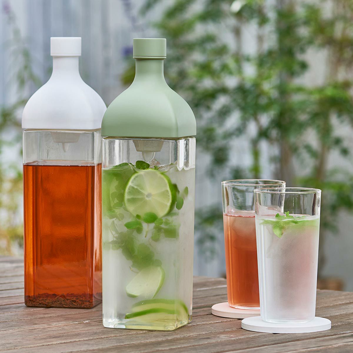 ハリオ カークボトル 1200ml スモーキーグリーン KAB-120-SG フィルターインボトル