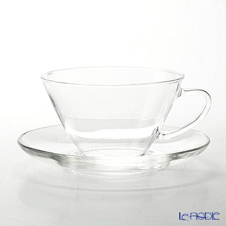 ハリオ 耐熱カップ＆ソーサー・ワイド CSW-1T 230ml