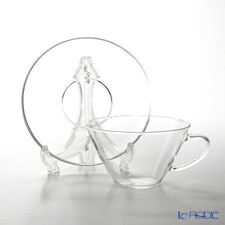 ハリオ 耐熱カップ＆ソーサー・ワイド CSW-1T 230ml