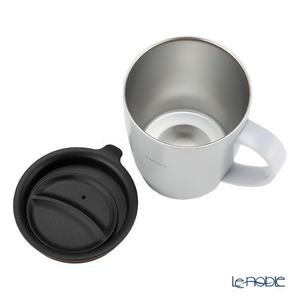 ハリオ フタ付き保温マグ300 SMF-300-GR 実用容量300ml グレイ