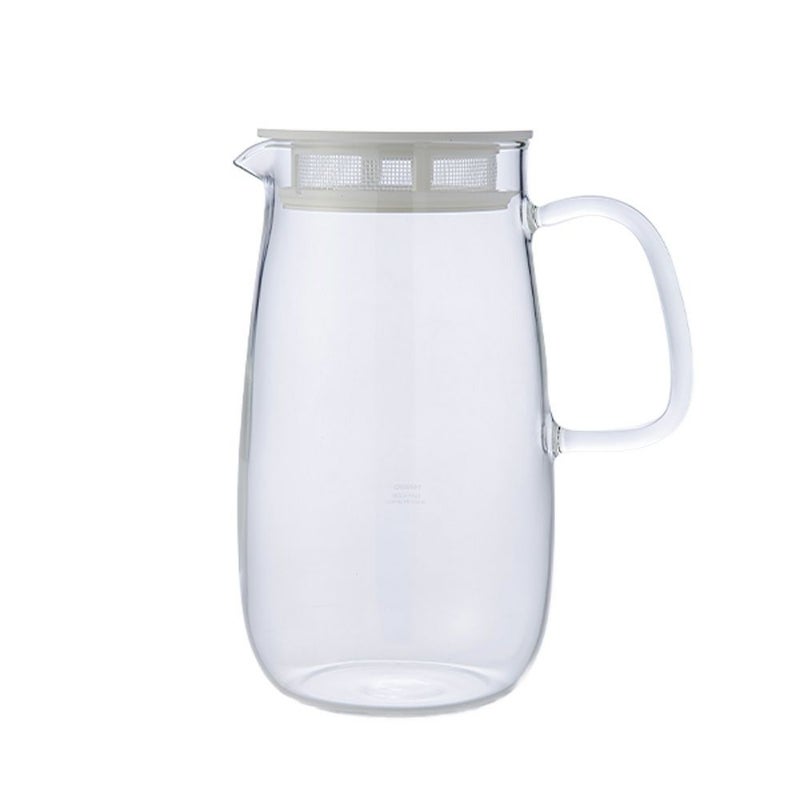 ハリオ レンジでかんたん麦茶ポット むぎちゃん XMP-1000-W 1000ml ホワイト