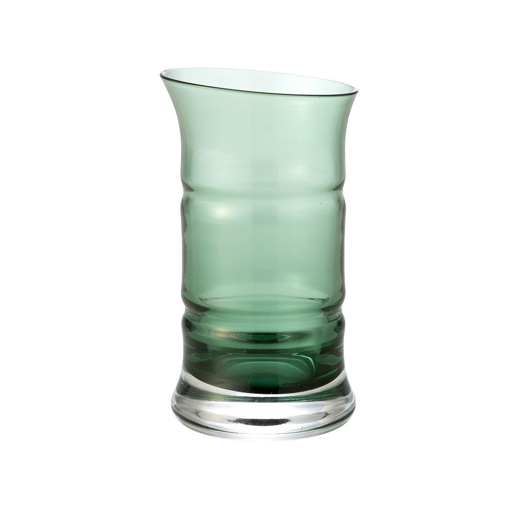 廣田硝子 BAMBOO 84-GR 青竹 ビールグラス 145ml ─ 透明感ある淡いグリーン